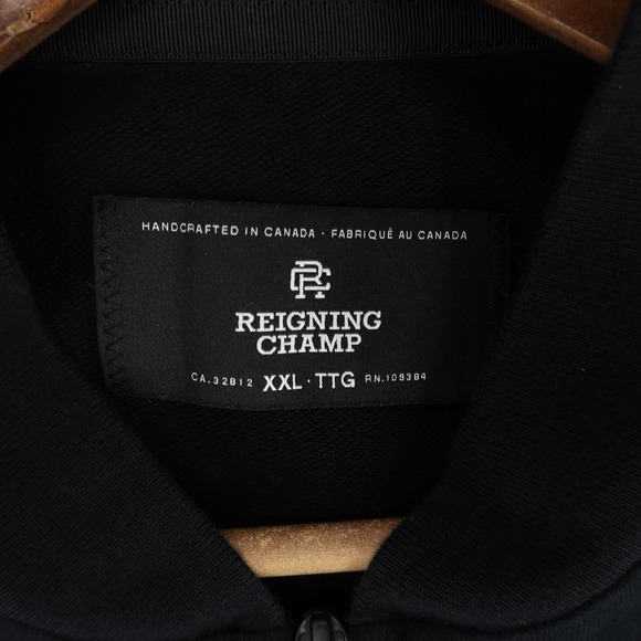 Reigning‎ Champ Jacket Mens XXL Black Full Zip Bomber Athletic Streetwear Canada - Picture 7 of 9